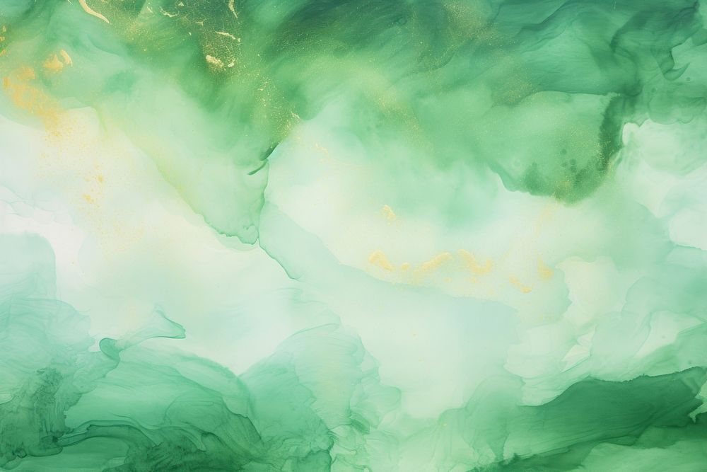 Watercolor green watery backgrounds painting accessories.