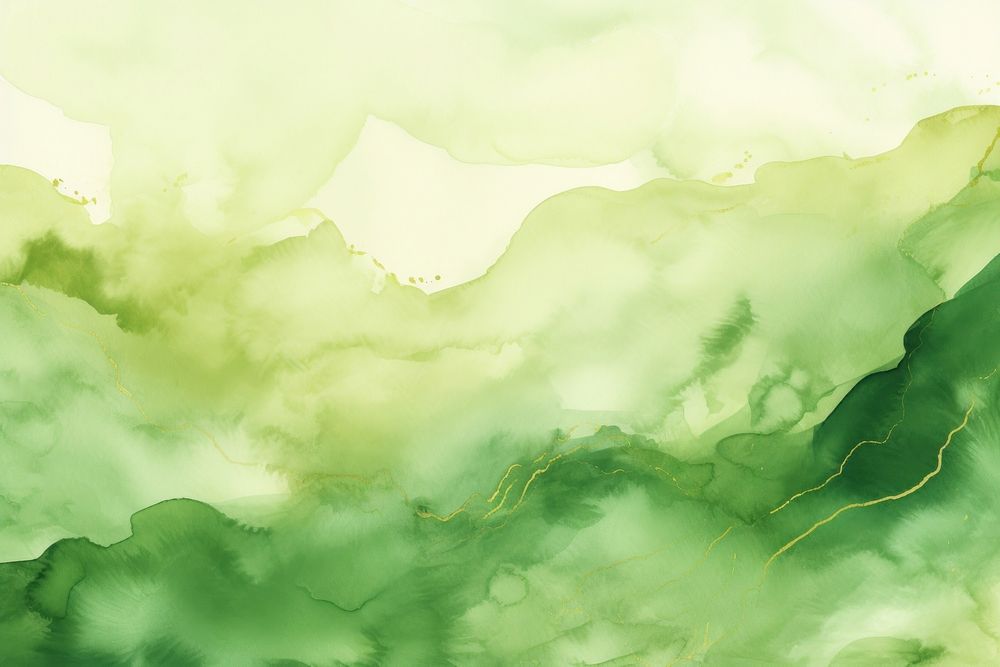 Watercolor green watery backgrounds outdoors painting.