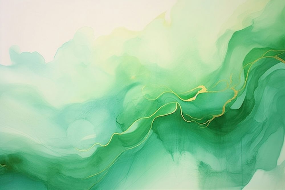 Watercolor green watery painting backgrounds creativity.