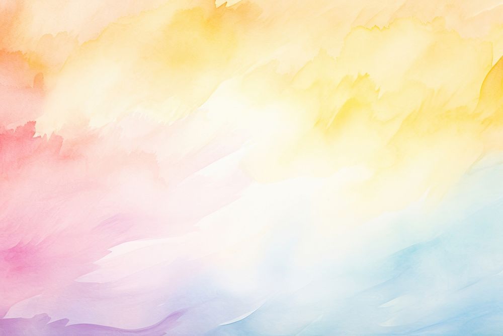 Watercolor rainbow color painting backgrounds creativity.