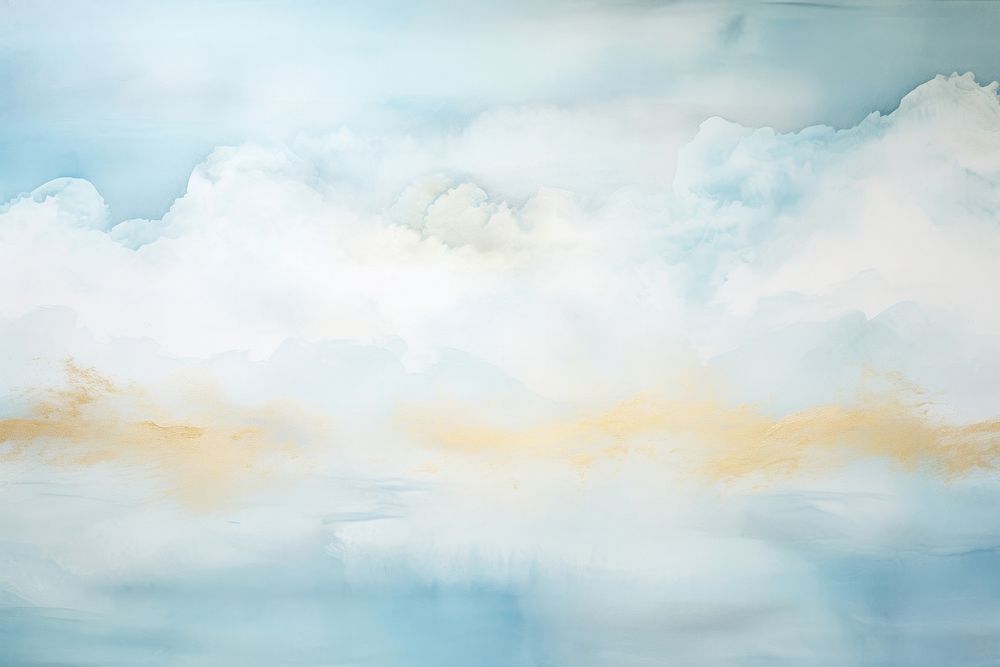 Painting cloud sky backgrounds.