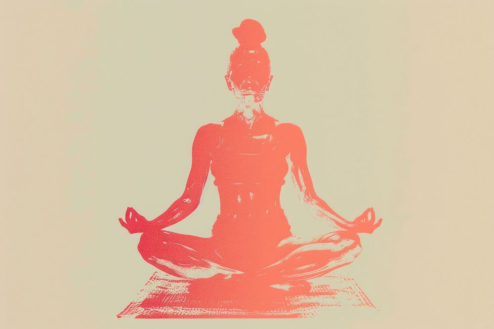 Yoga cross-legged spirituality meditating.