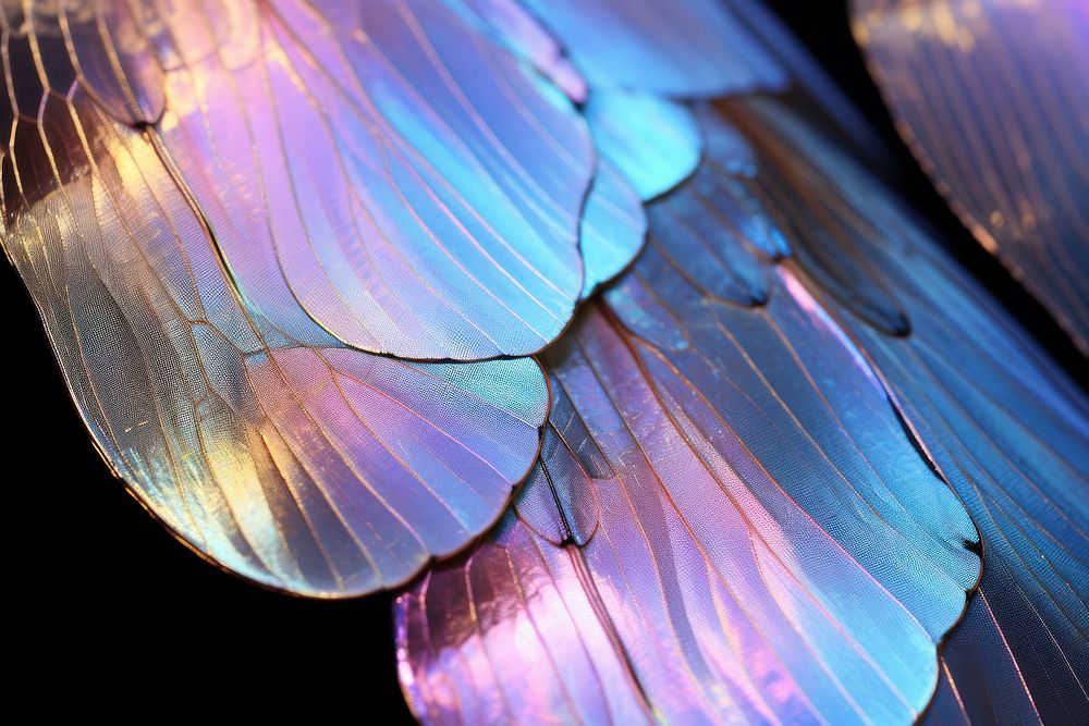 A butterfly wing with pastel backgrounds nature black background.