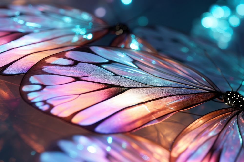 A butterfly wing with pastel graphics pattern invertebrate.