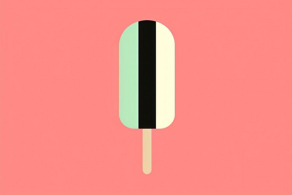 Geometric ice cream dessert lollipop circle.