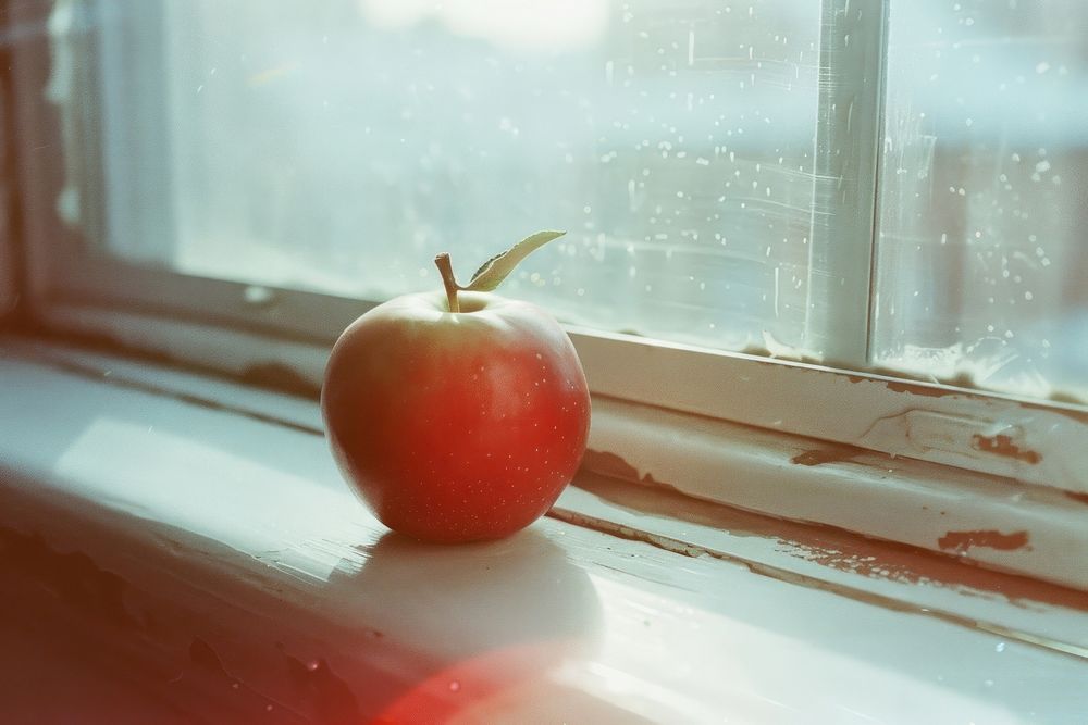 Apple window fruit plant.
