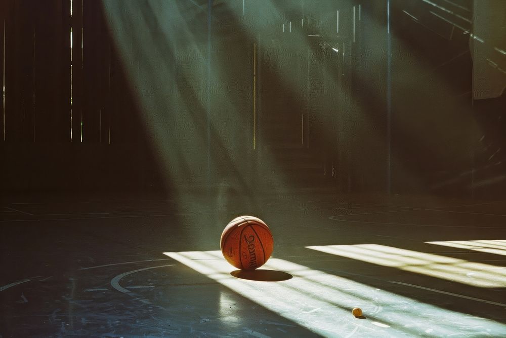 Basketball ball sports reflection performer.