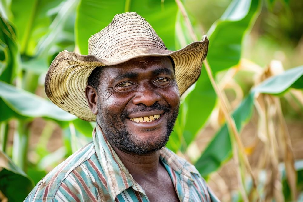 Farmer portrait smiling adult.