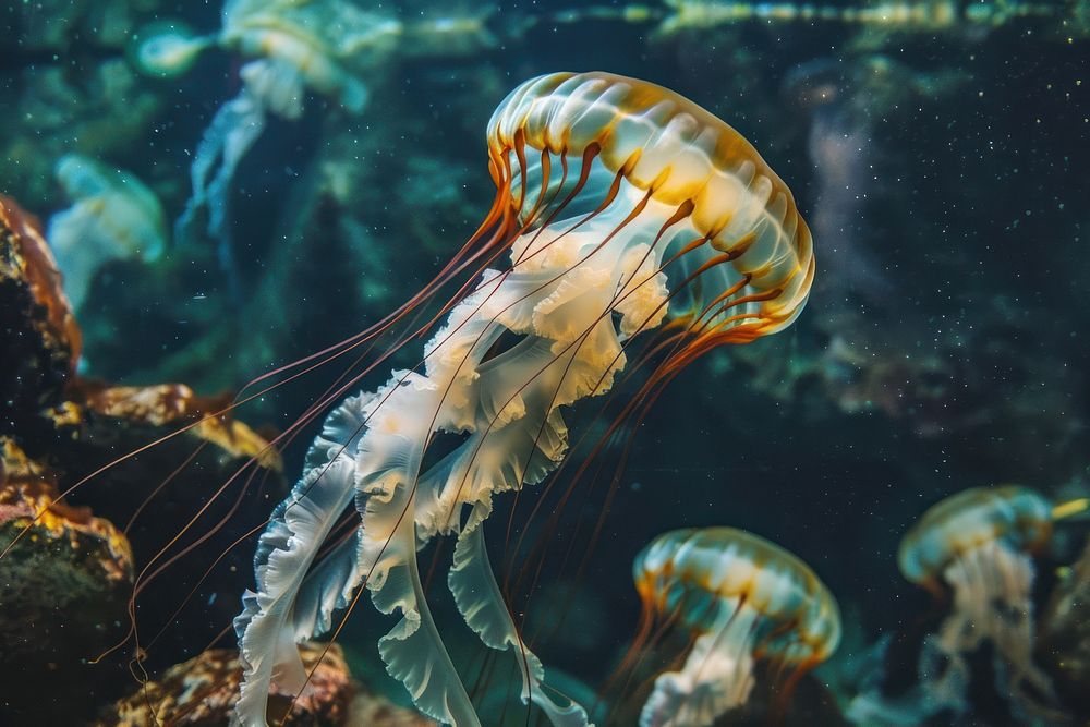 Jellyfish animal water invertebrate.