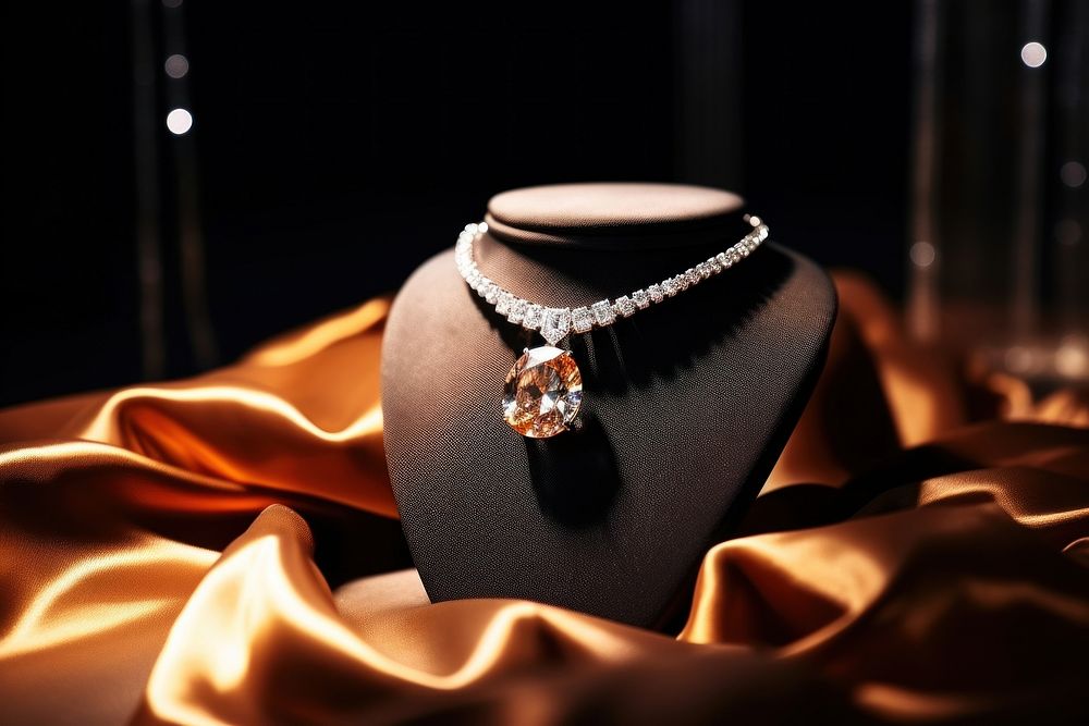 Luxury necklace gemstone diamond jewelry.