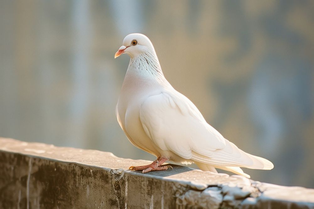 White Pigeon pigeon animal bird.
