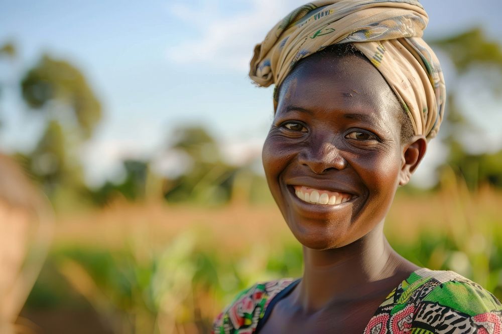 Woman farmer smiling smile agriculture.