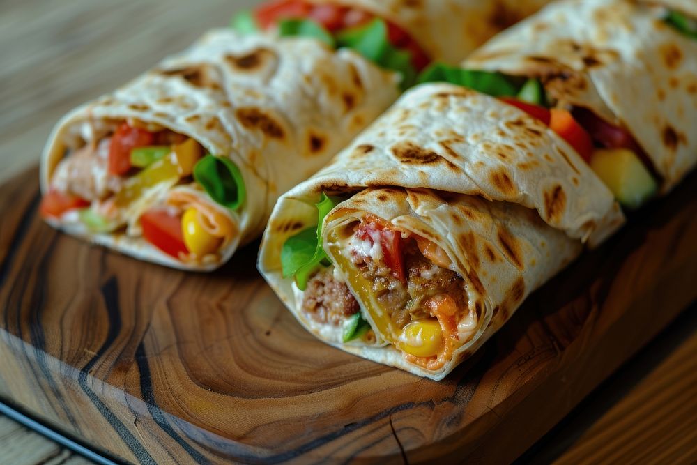 Wrap kebab sandwich food flatbread.