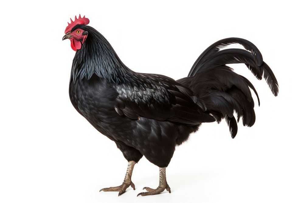 Black Hen chicken poultry animal.