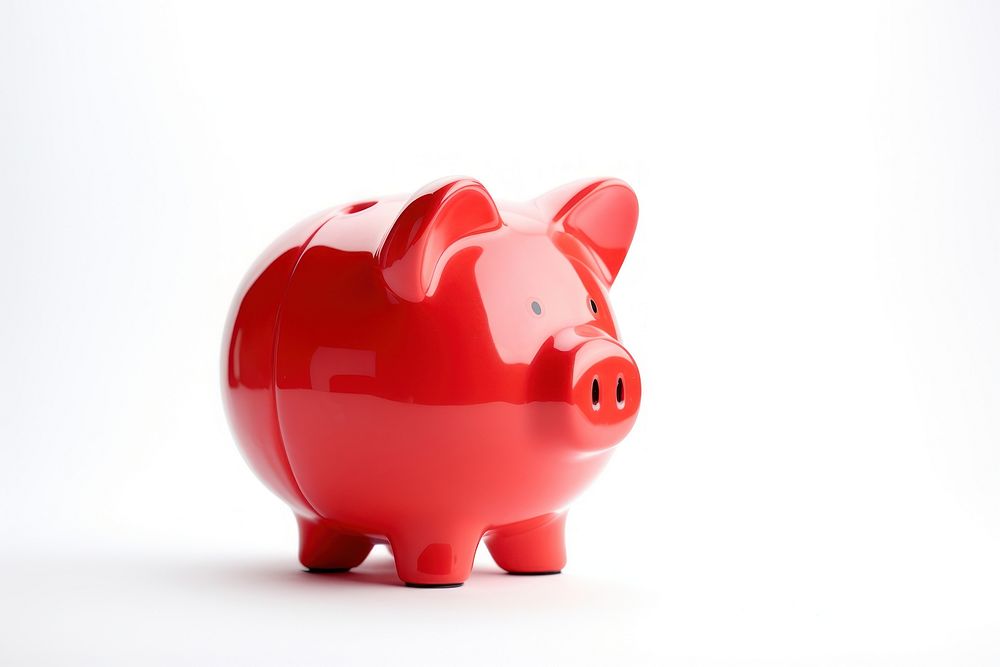 Piggy Bank pig investment bankruptcy.