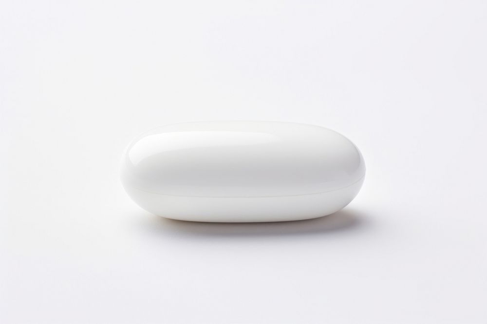 White pill white white background simplicity.