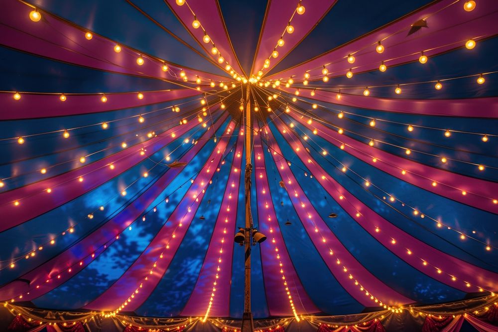 Circus lighting tent architecture circus illuminated backgrounds.