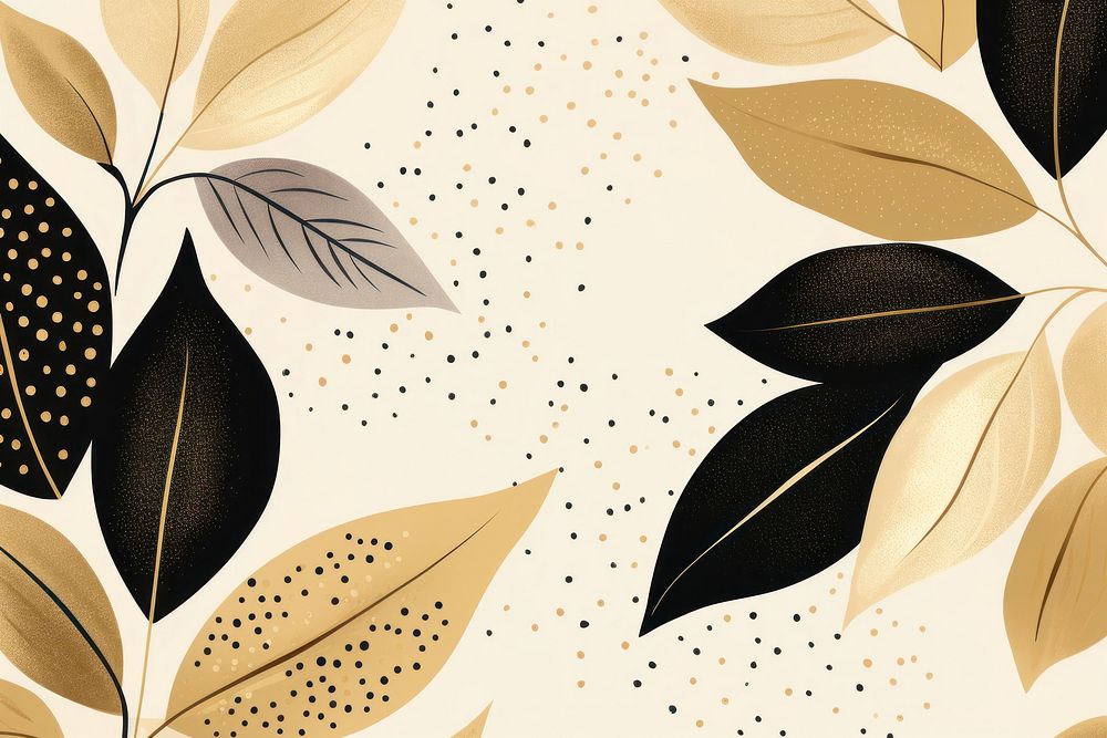 Minimal leaf illustrations backgrounds pattern texture.