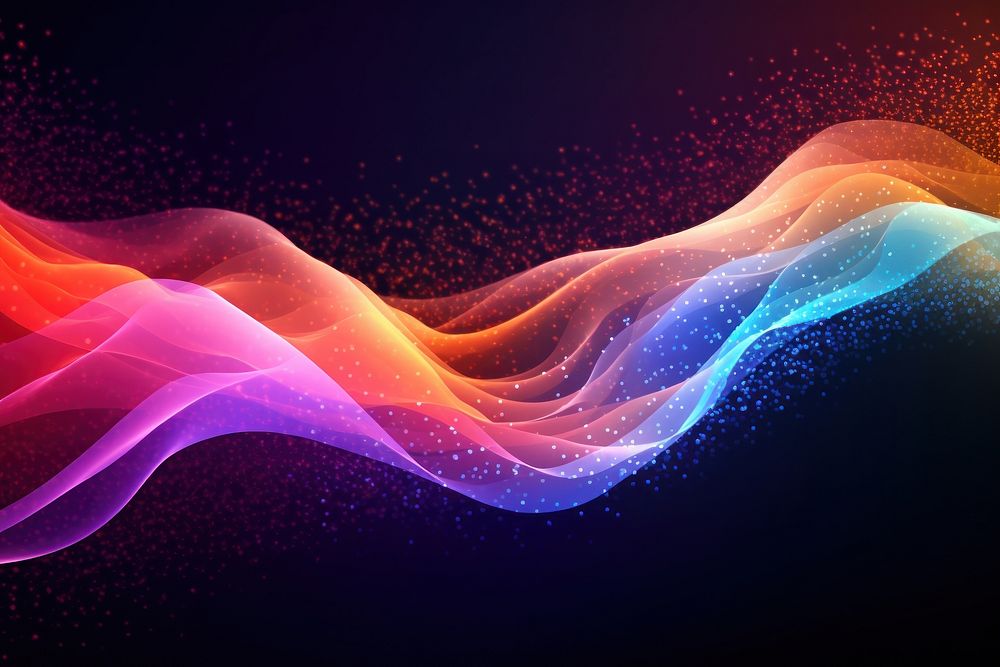 Particles wave backgrounds abstract pattern.