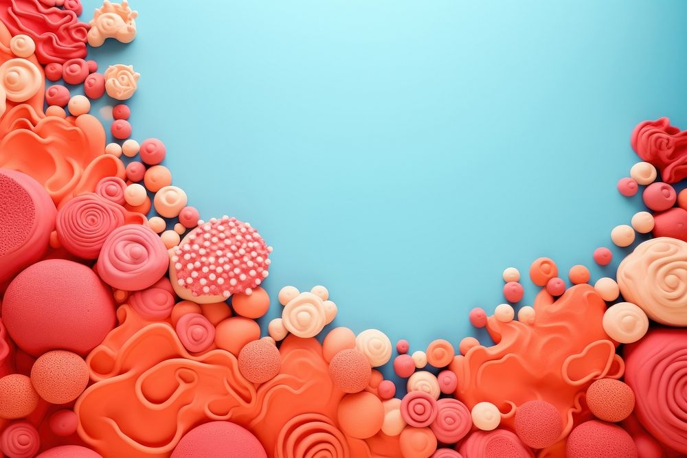 Clay coral background backgrounds art confectionery.