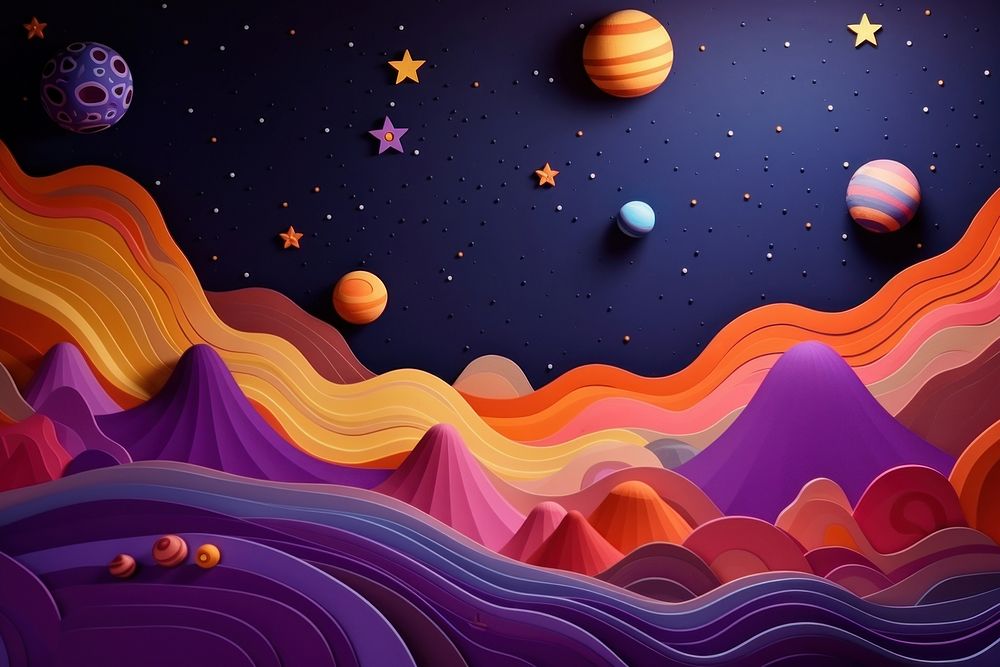 Clay space background backgrounds pattern cartoon.