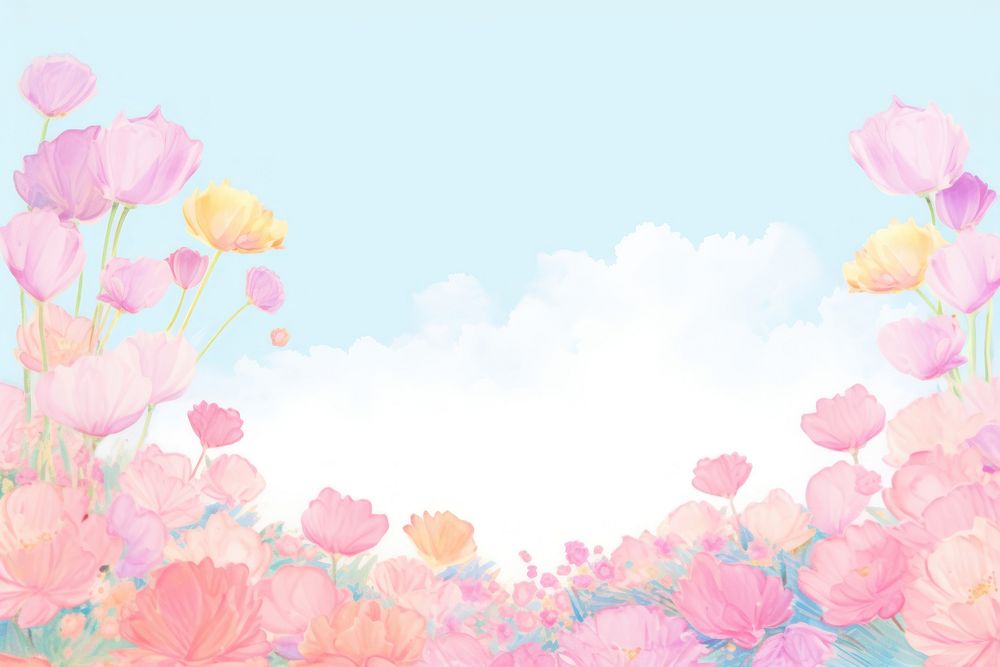 Spring flowers backgrounds outdoors blossom.