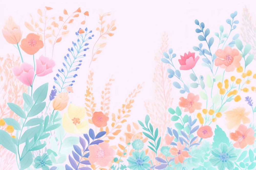 Spring flowers backgrounds pattern plant.