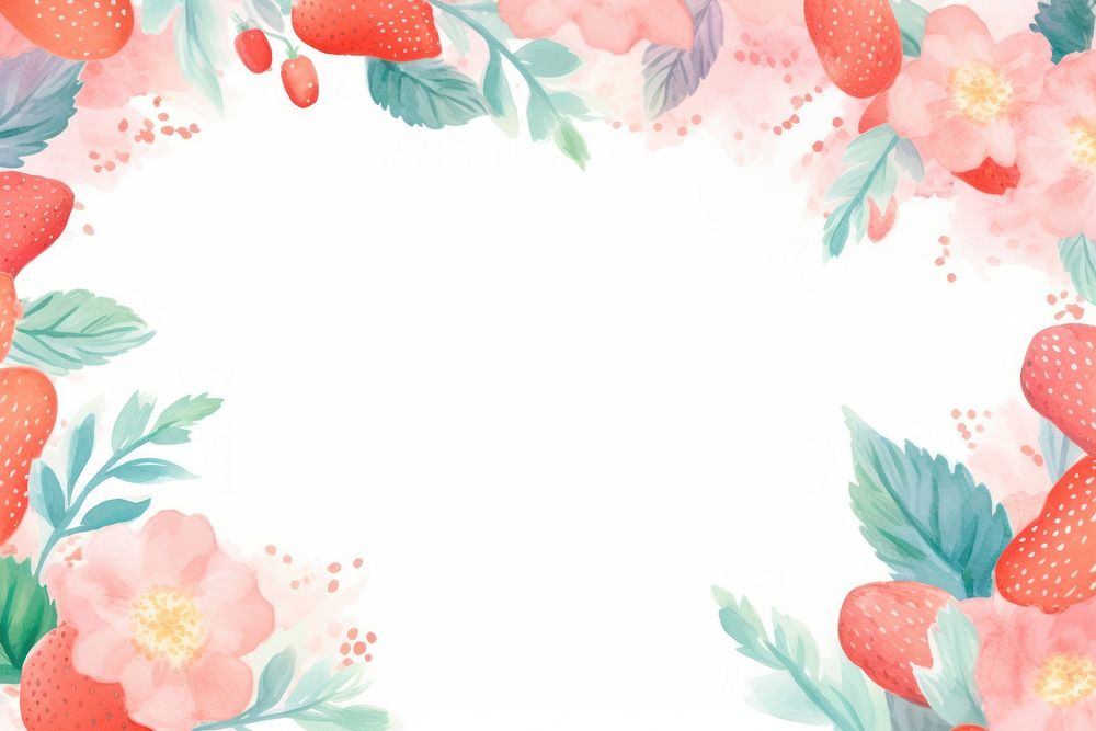 Crayon texture illustration of strawberry backgrounds pattern flower.