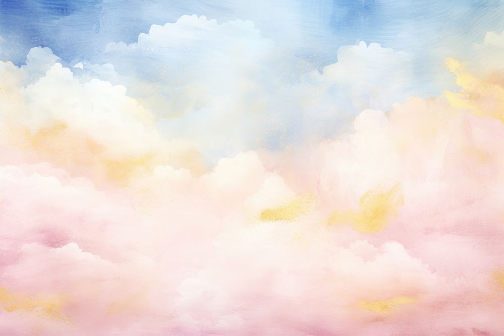 Dreamlike color watercolor sky background painting backgrounds outdoors.