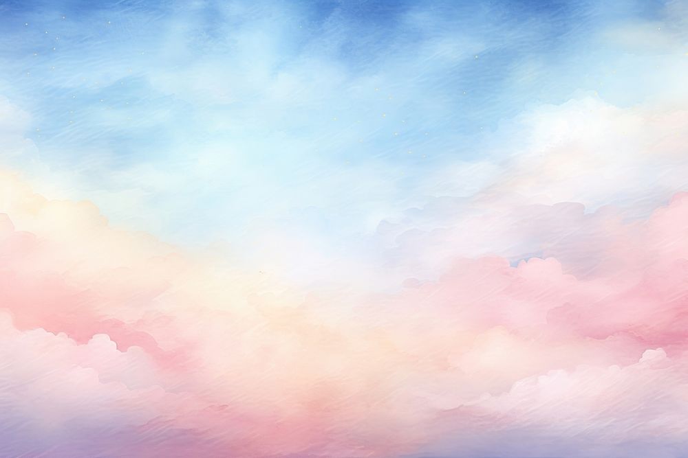 Dreamlike color watercolor sky background backgrounds outdoors painting.