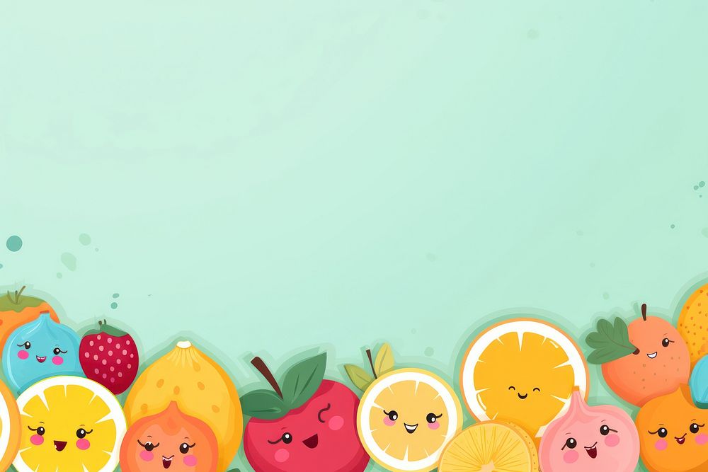 Fruit kids background backgrounds cartoon food.