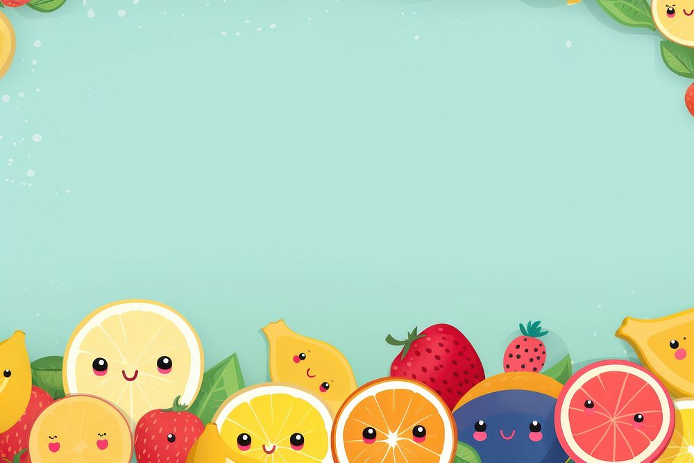 Fruit kids background backgrounds cartoon plant.