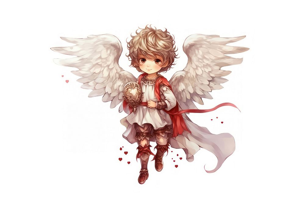 Child angel anime cupid representation.