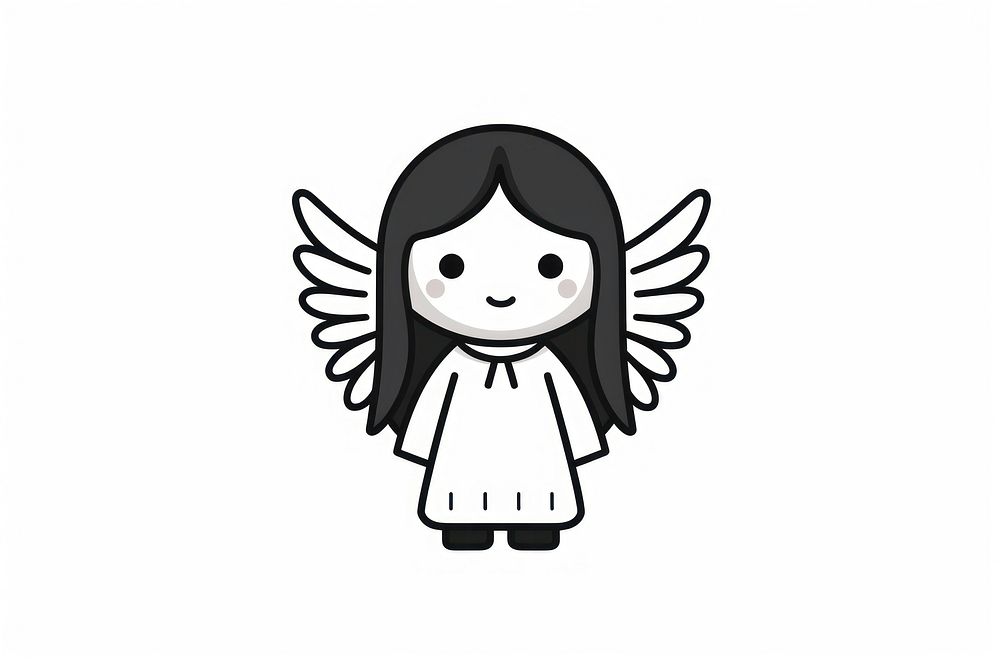 Angel cartoon white representation.