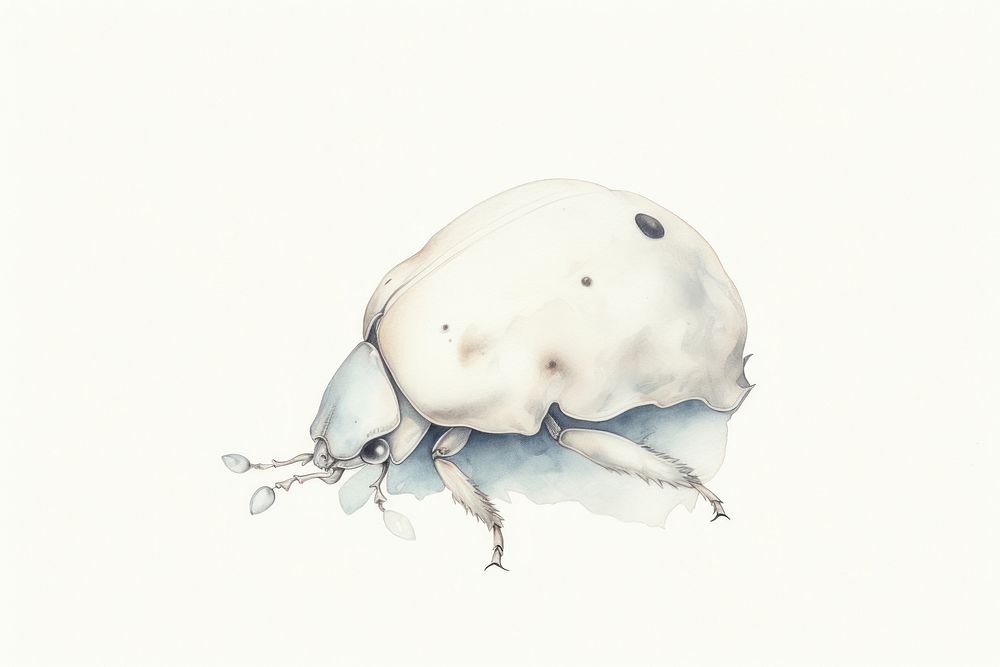 Ladybug illustration animal white invertebrate.