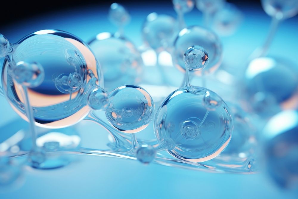 Molecule sphere bubble liquid bubble.