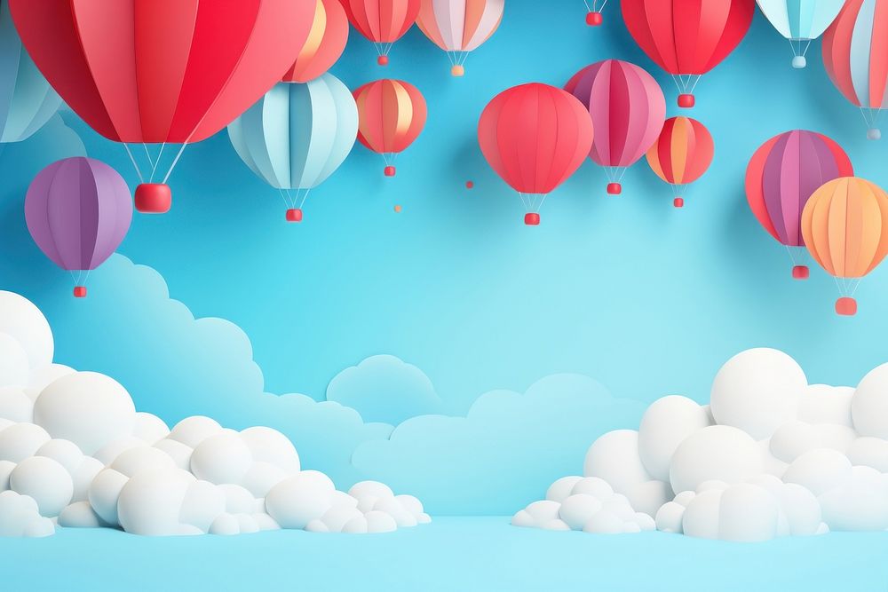 Paper big balloon background backgrounds aircraft transportation.