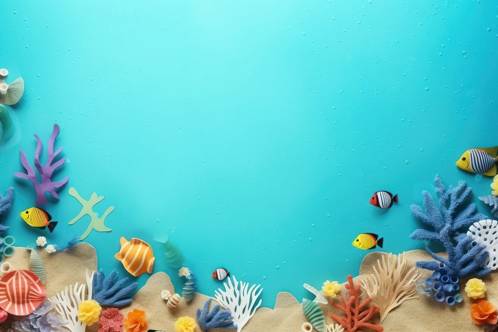 Paper sealife background backgrounds underwater outdoors.