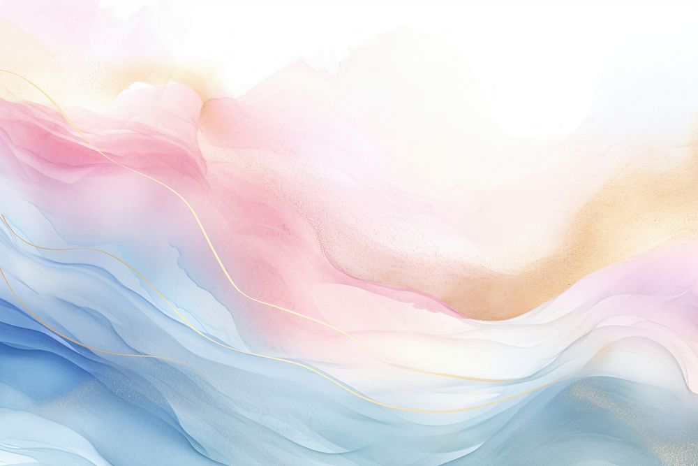 Pastel color watercolor wave background backgrounds painting creativity.