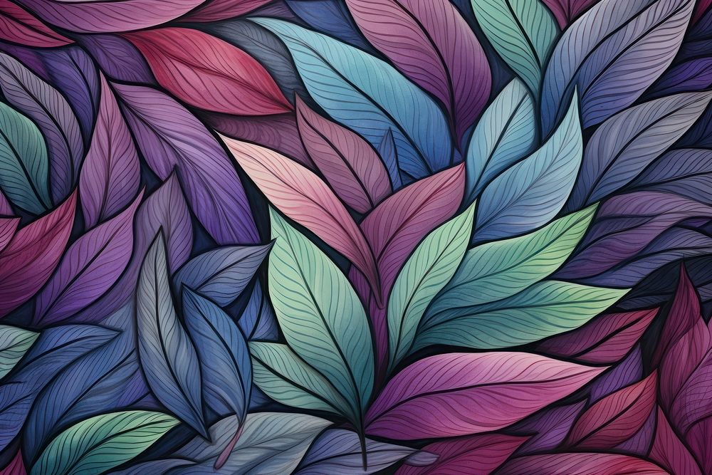 Leafs pattern plant art.