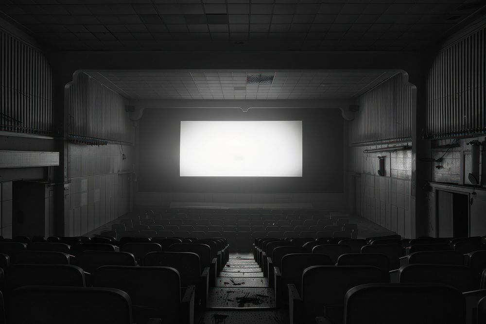 Movie theater 1950s-1970s auditorium architecture | Free Photo - rawpixel