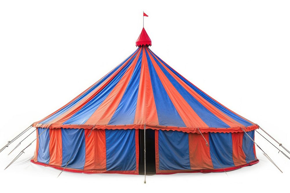 Circus tent architecture circus white background recreation.