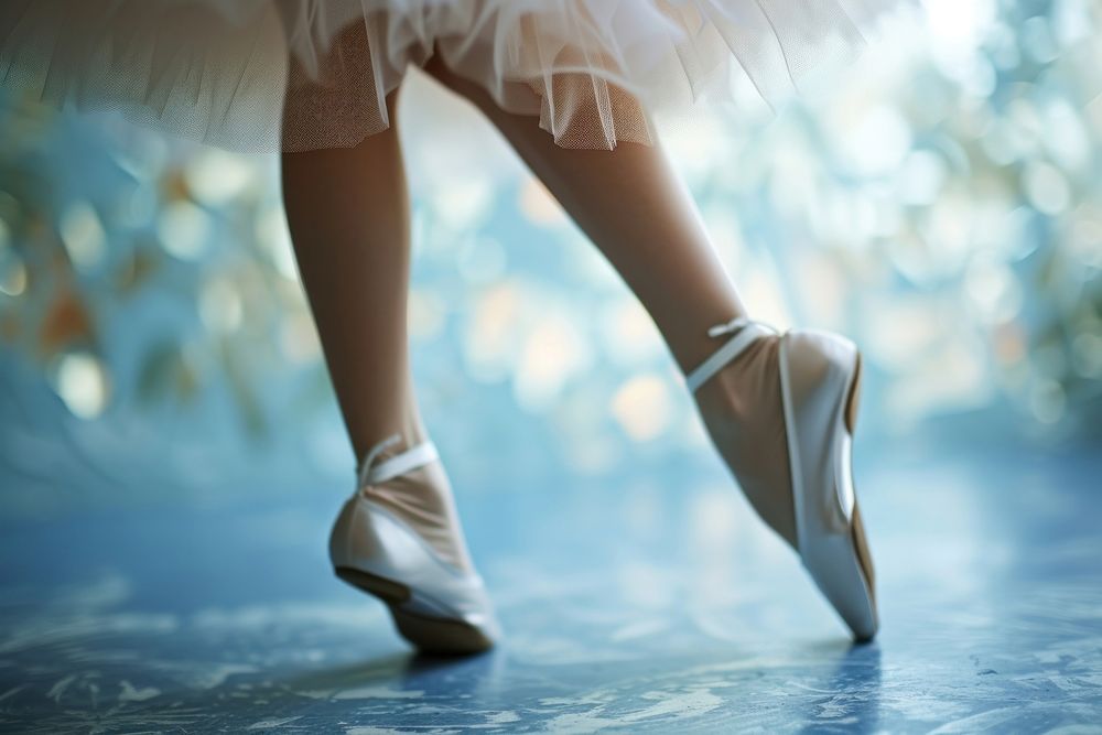 Ballet on pointe footwear dancing shoe.