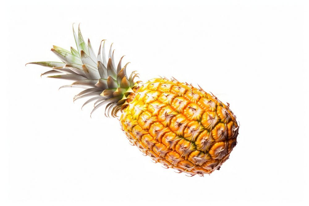 Photo of flying pineapple fruit plant food.