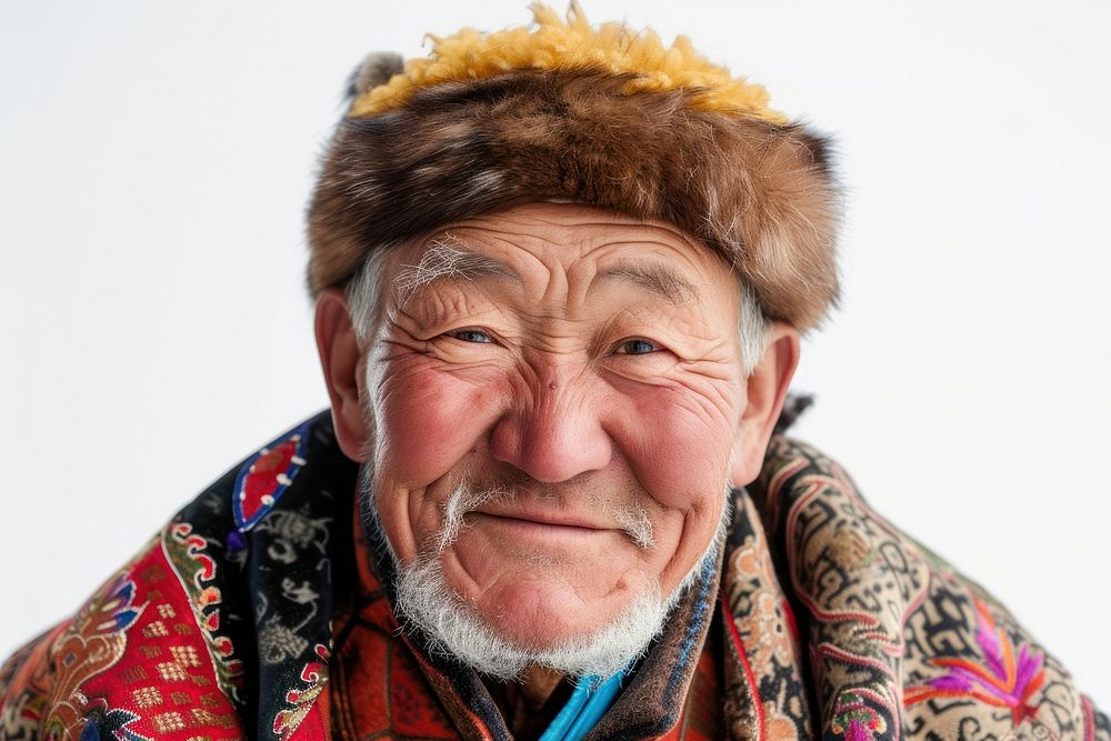 Mongolian people portrait photography smiling.