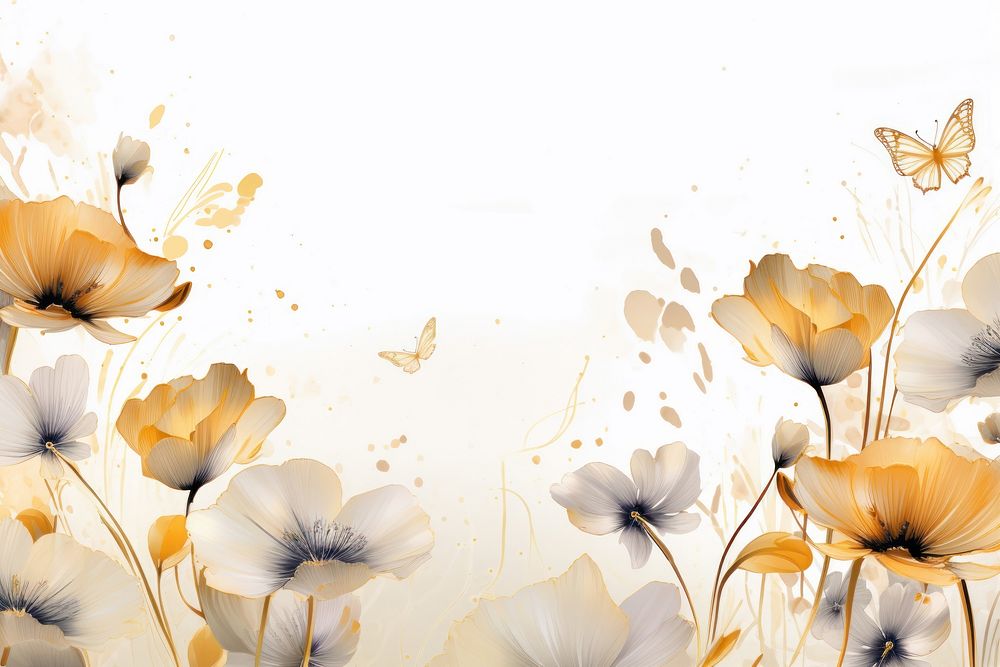 Spring floral in watercolor flower backgrounds pattern.