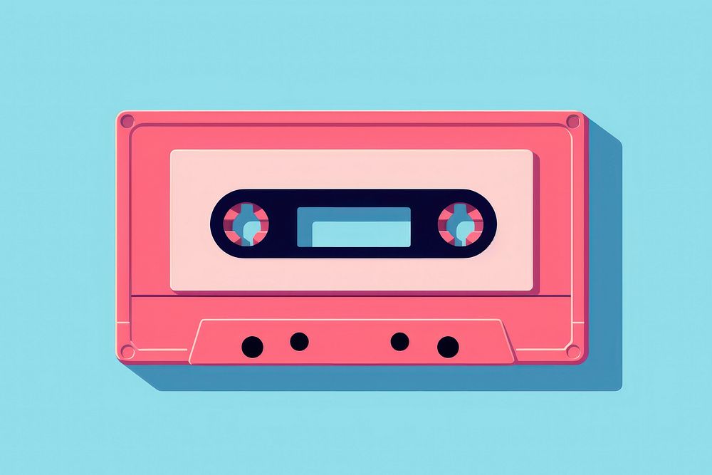 Tape cassette pixel technology scoreboard nostalgia.
