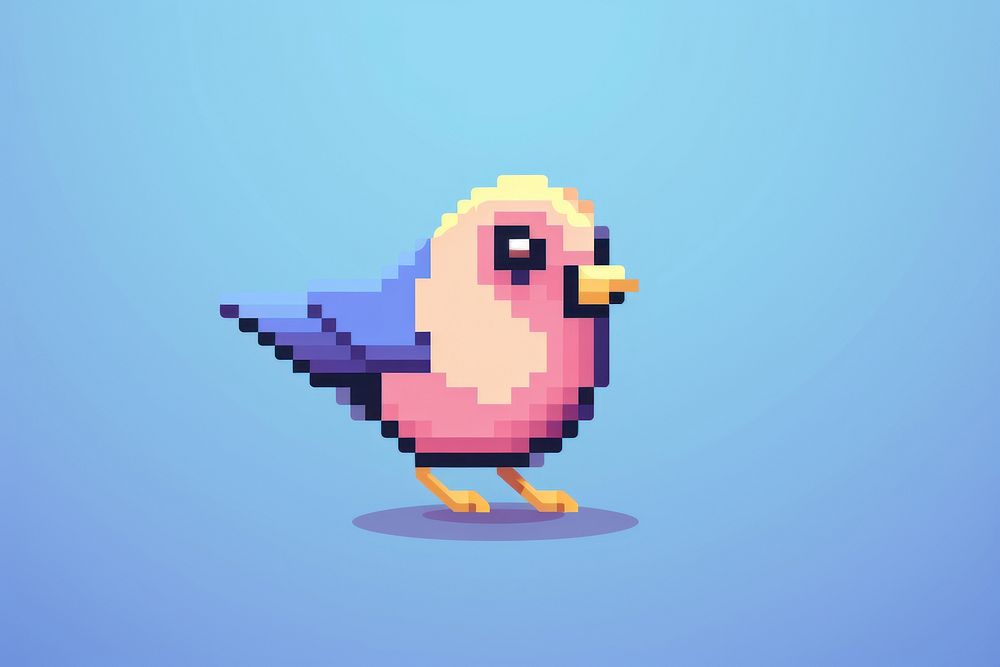 Bird pixel animal creativity pixelated.