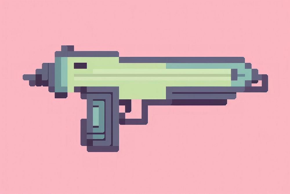 Gun pixel weapon technology pixelated.