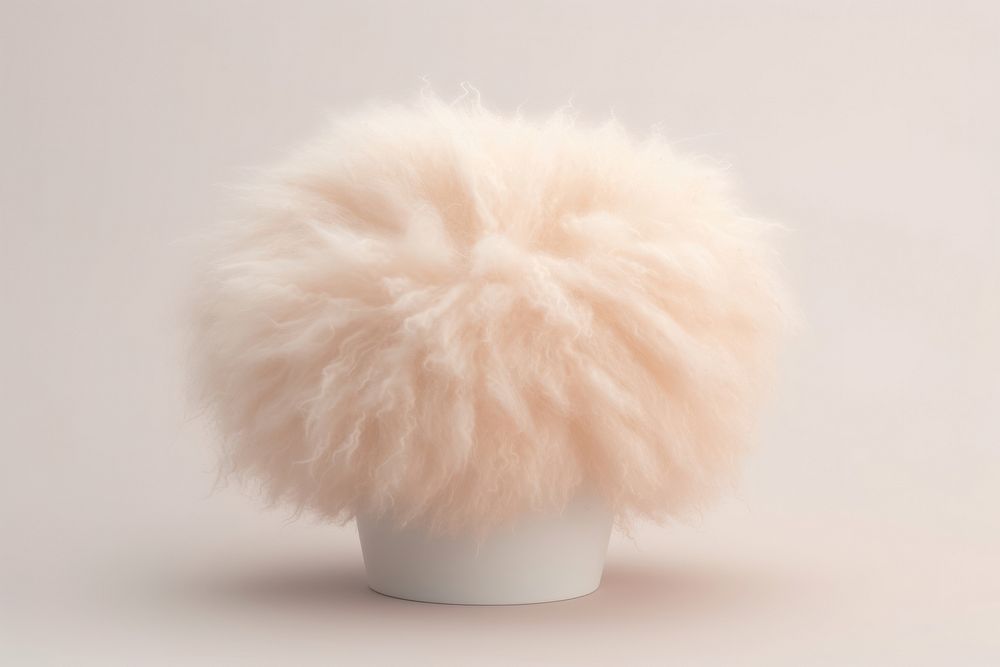 Coffee cup fluffy wool fur softness hedgehog.